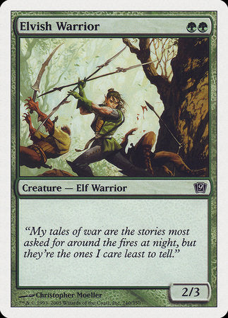 Elvish Warrior [Ninth Edition] | Black Swamp Games