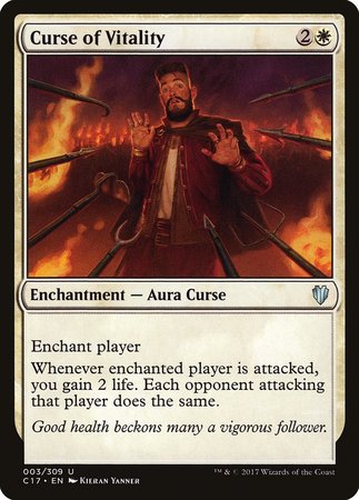 Curse of Vitality [Commander 2017] | Black Swamp Games