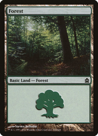 Forest (316) [Commander 2011] | Black Swamp Games