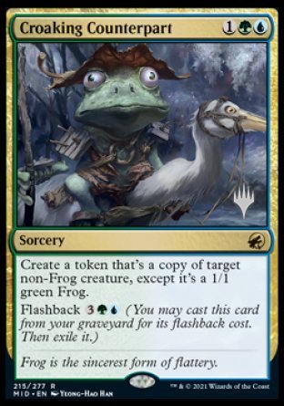 Croaking Counterpart (Promo Pack) [Innistrad: Midnight Hunt Promos] | Black Swamp Games