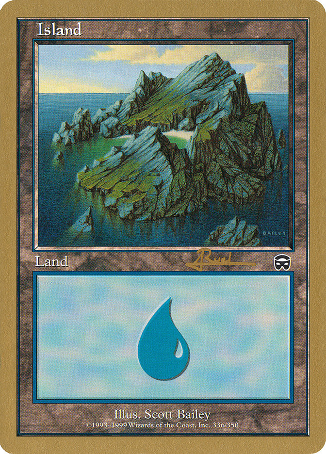 Island (ar336a) (Antoine Ruel) [World Championship Decks 2001] | Black Swamp Games