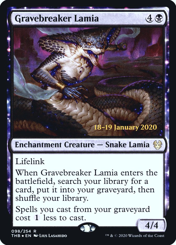 Gravebreaker Lamia [Theros Beyond Death Prerelease Promos] | Black Swamp Games