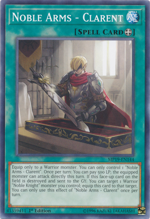 Noble Arms - Clarent [MP19-EN144] Common | Black Swamp Games