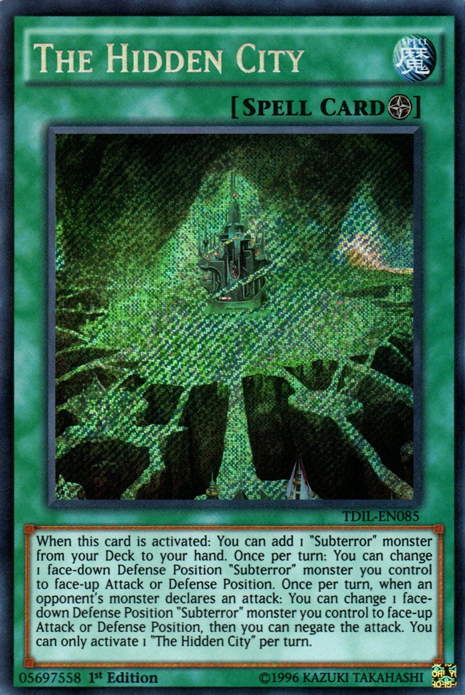 The Hidden City [TDIL-EN085] Secret Rare | Black Swamp Games