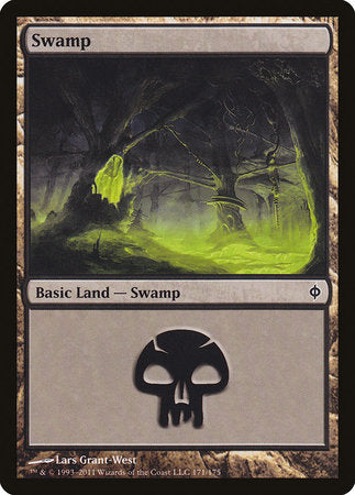 Swamp (171) [New Phyrexia] | Black Swamp Games