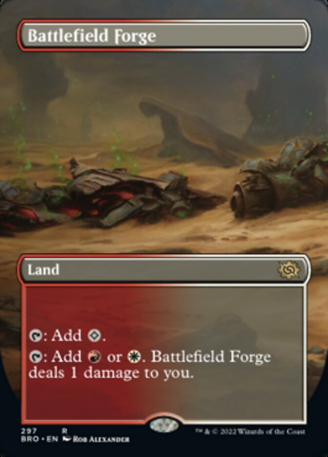 Battlefield Forge (Borderless Alternate Art) [The Brothers' War] | Black Swamp Games