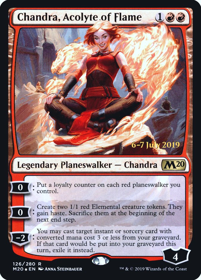 Chandra, Acolyte of Flame  [Core Set 2020 Prerelease Promos] | Black Swamp Games