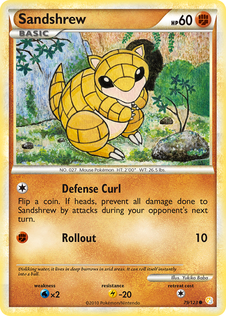 Sandshrew (79/123) [HeartGold & SoulSilver: Base Set] | Black Swamp Games