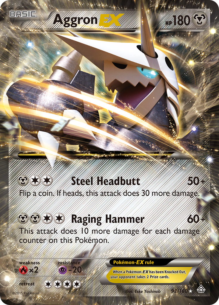 Aggron EX (93/160) [XY: Primal Clash] | Black Swamp Games