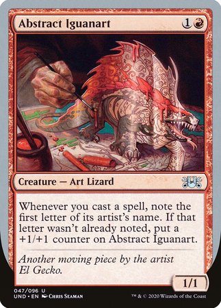 Abstract Iguanart [Unsanctioned] | Black Swamp Games