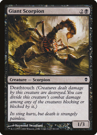 Giant Scorpion [Zendikar] | Black Swamp Games