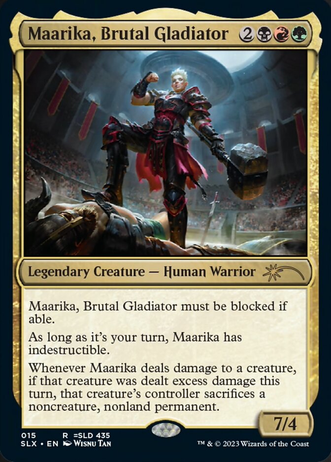 Maarika, Brutal Gladiator [Secret Lair: Universes Within] | Black Swamp Games