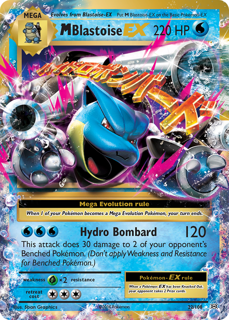 M Blastoise EX (22/108) [XY: Evolutions] | Black Swamp Games