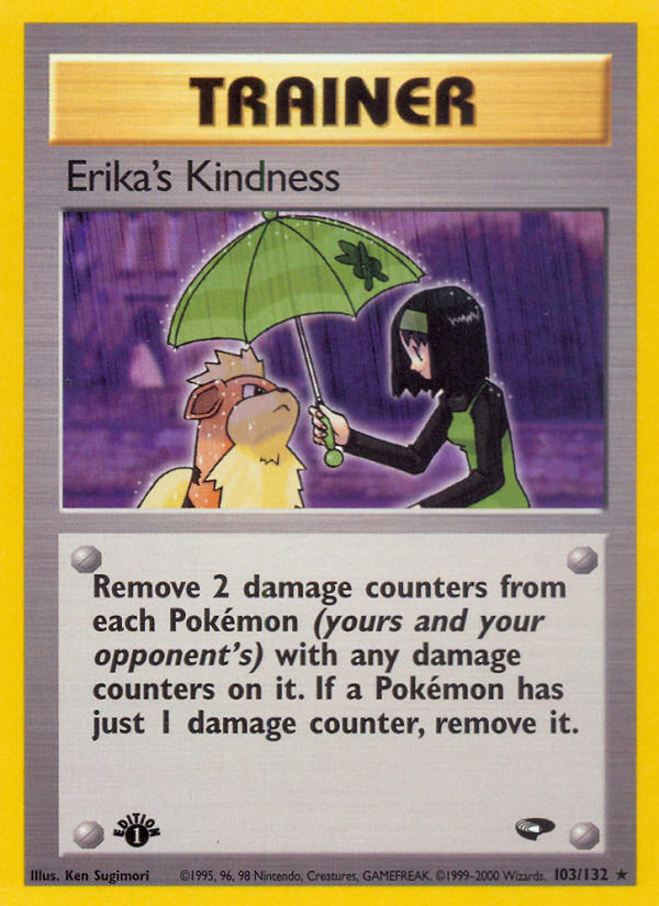 Erika's Kindness (103/132) [Gym Challenge 1st Edition] | Black Swamp Games