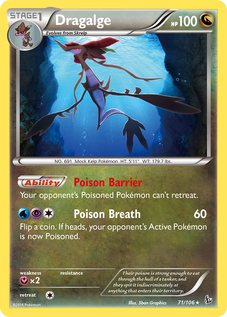 Dragalge (71/106) [XY: Flashfire] | Black Swamp Games