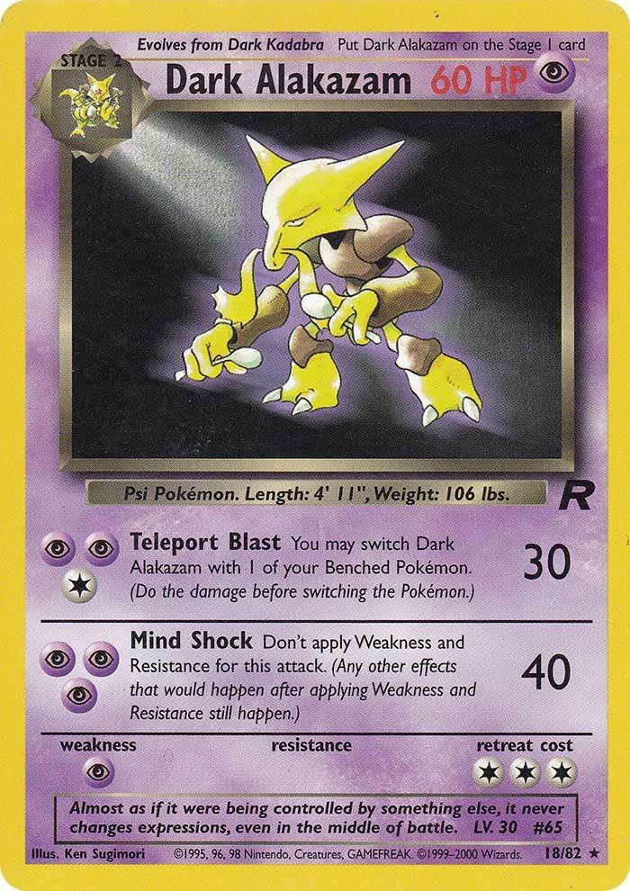 Dark Alakazam (18/82) [Team Rocket Unlimited] | Black Swamp Games