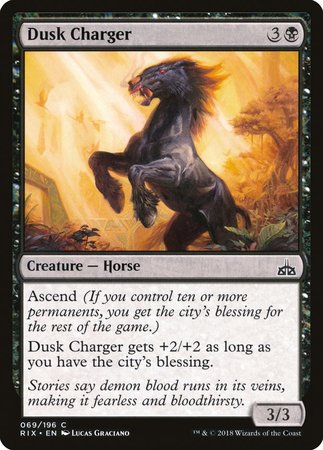 Dusk Charger [Rivals of Ixalan] | Black Swamp Games