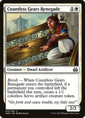 Countless Gears Renegade [Aether Revolt] | Black Swamp Games