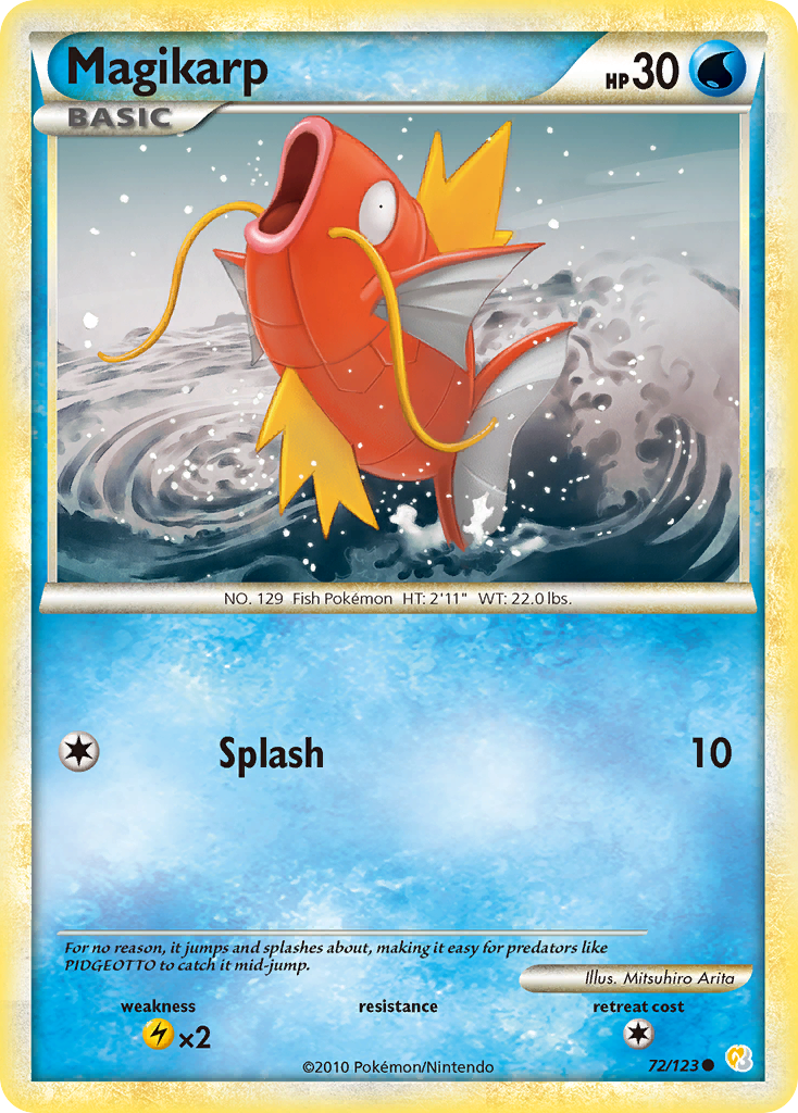 Magikarp (72/123) [HeartGold & SoulSilver: Base Set] | Black Swamp Games