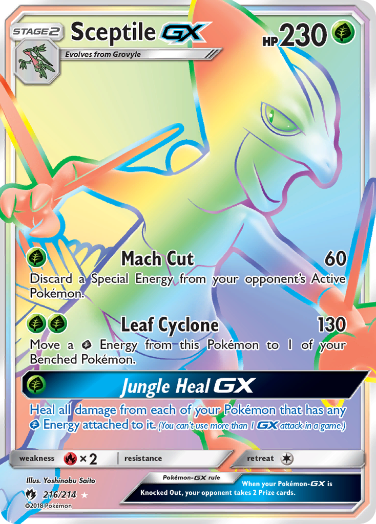 Sceptile GX (216/214) [Sun & Moon: Lost Thunder] | Black Swamp Games