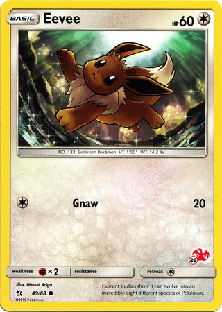 Eevee (49/68) (Charizard Stamp #26) [Battle Academy 2020] | Black Swamp Games