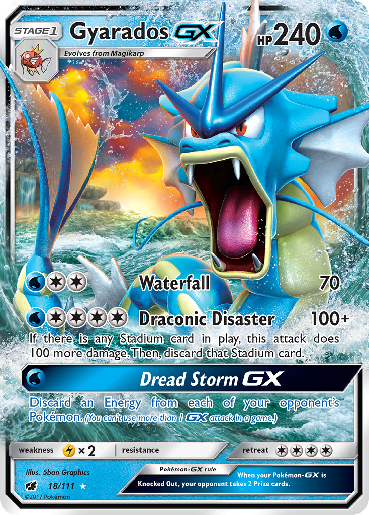 Gyarados GX (18/111) [Sun & Moon: Crimson Invasion] | Black Swamp Games