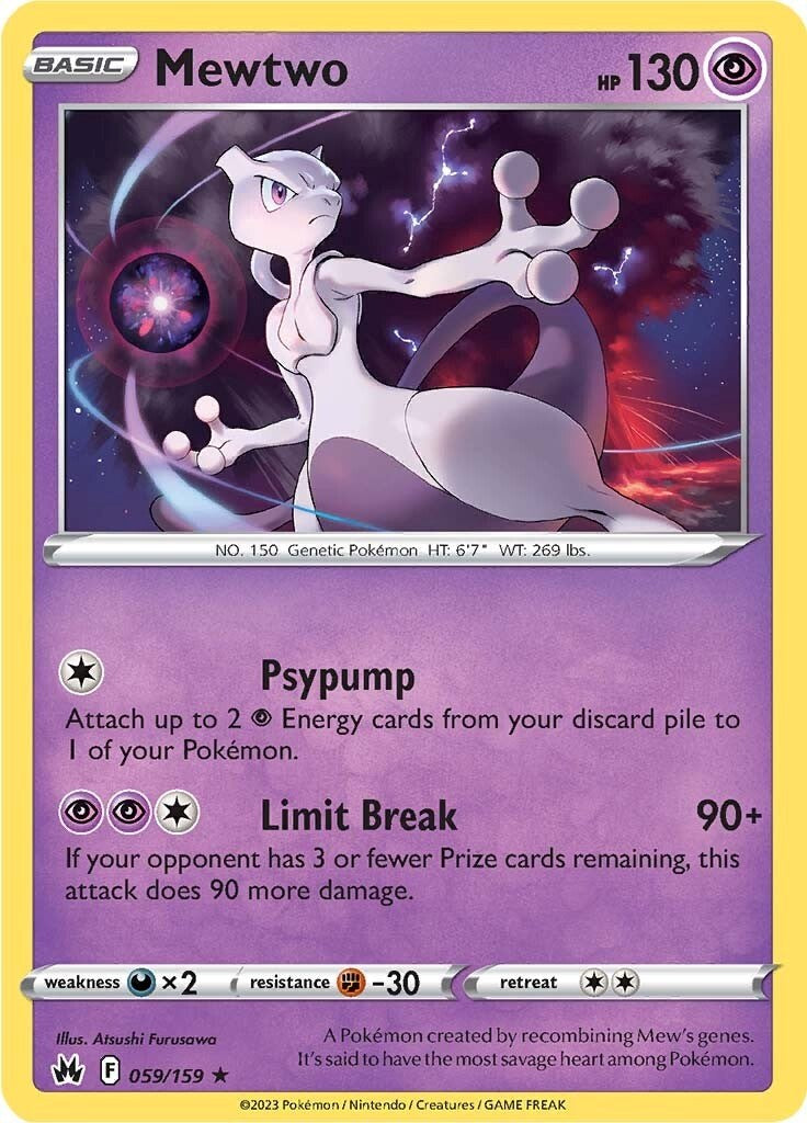 Mewtwo (059/159) [Sword & Shield: Crown Zenith] | Black Swamp Games