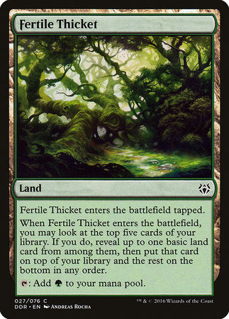 Fertile Thicket [Duel Decks: Nissa vs. Ob Nixilis] | Black Swamp Games