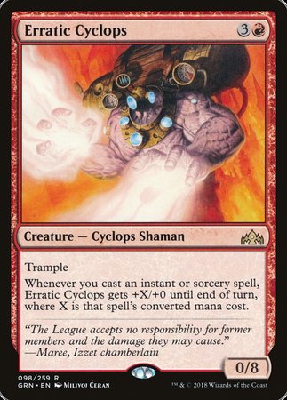 Erratic Cyclops [Guilds of Ravnica] | Black Swamp Games