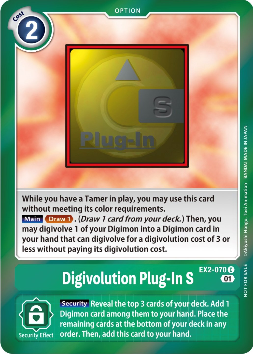 Digivolution Plug-In S [EX2-070] (Event Pack 4) [Digital Hazard Promos] | Black Swamp Games