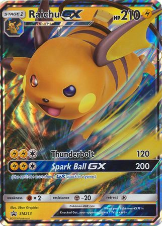 Raichu GX (SM213) (Jumbo Card) [Sun & Moon: Black Star Promos] | Black Swamp Games
