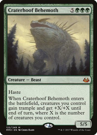 Craterhoof Behemoth [Modern Masters 2017] | Black Swamp Games