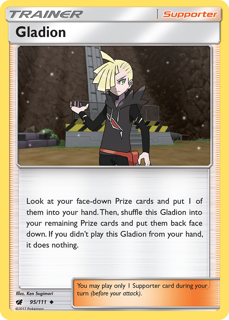 Gladion (95/111) [Sun & Moon: Crimson Invasion] | Black Swamp Games