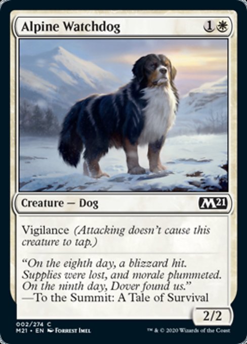 Alpine Watchdog [Core Set 2021] | Black Swamp Games