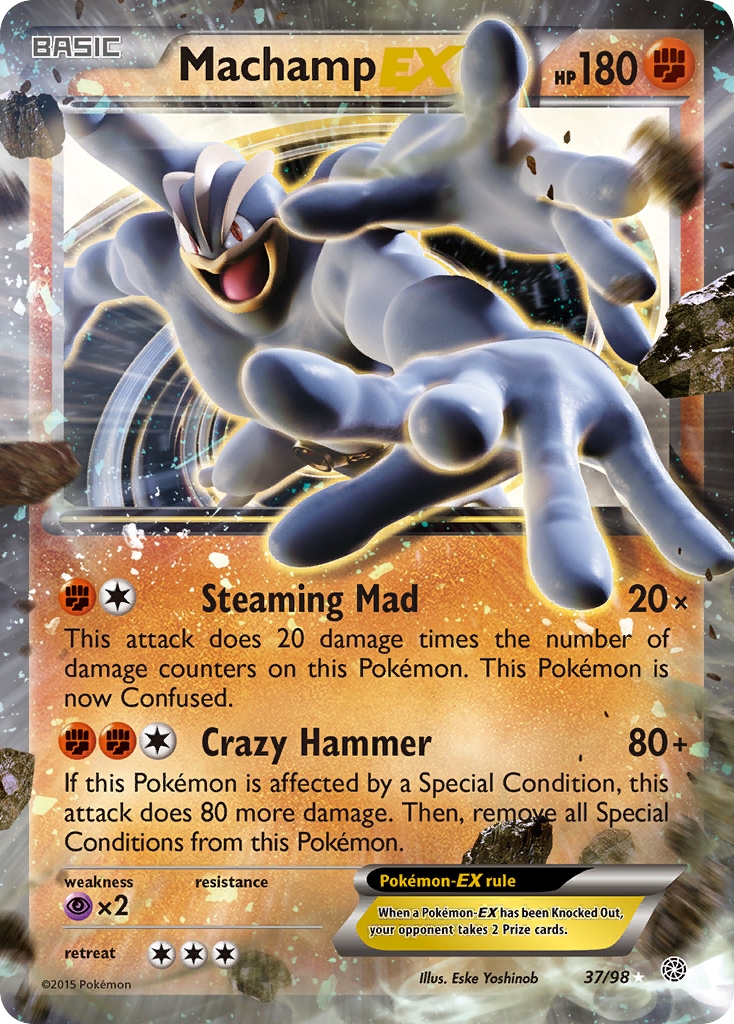 Machamp EX (37/98) [XY: Ancient Origins] | Black Swamp Games