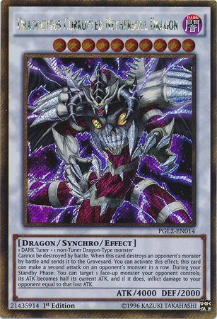 Dragocytos Corrupted Nethersoul Dragon [PGL2-EN014] Gold Secret Rare | Black Swamp Games
