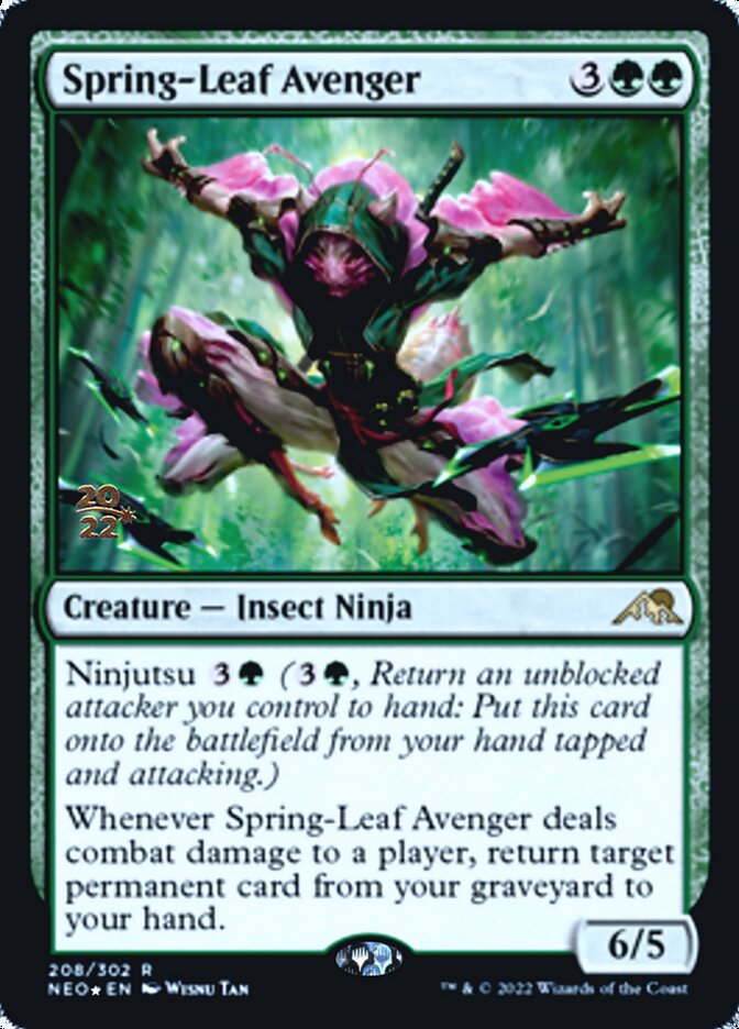 Spring-Leaf Avenger [Kamigawa: Neon Dynasty Prerelease Promos] | Black Swamp Games