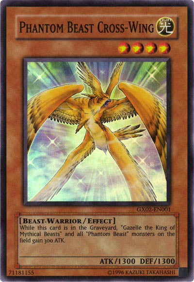 Phantom Beast Cross-Wing [GX02-EN001] Super Rare | Black Swamp Games