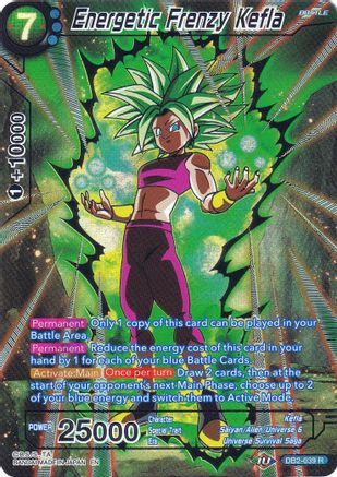 Energetic Frenzy Kefla (DB2-039) [Collector's Selection Vol. 2] | Black Swamp Games