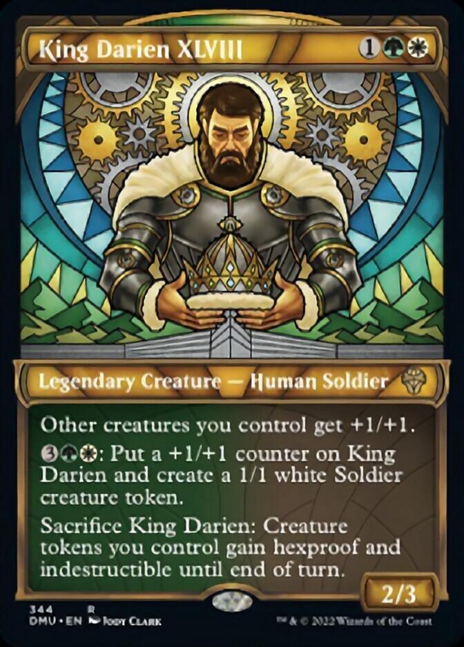 King Darien XLVIII (Showcase Textured) [Dominaria United] | Black Swamp Games