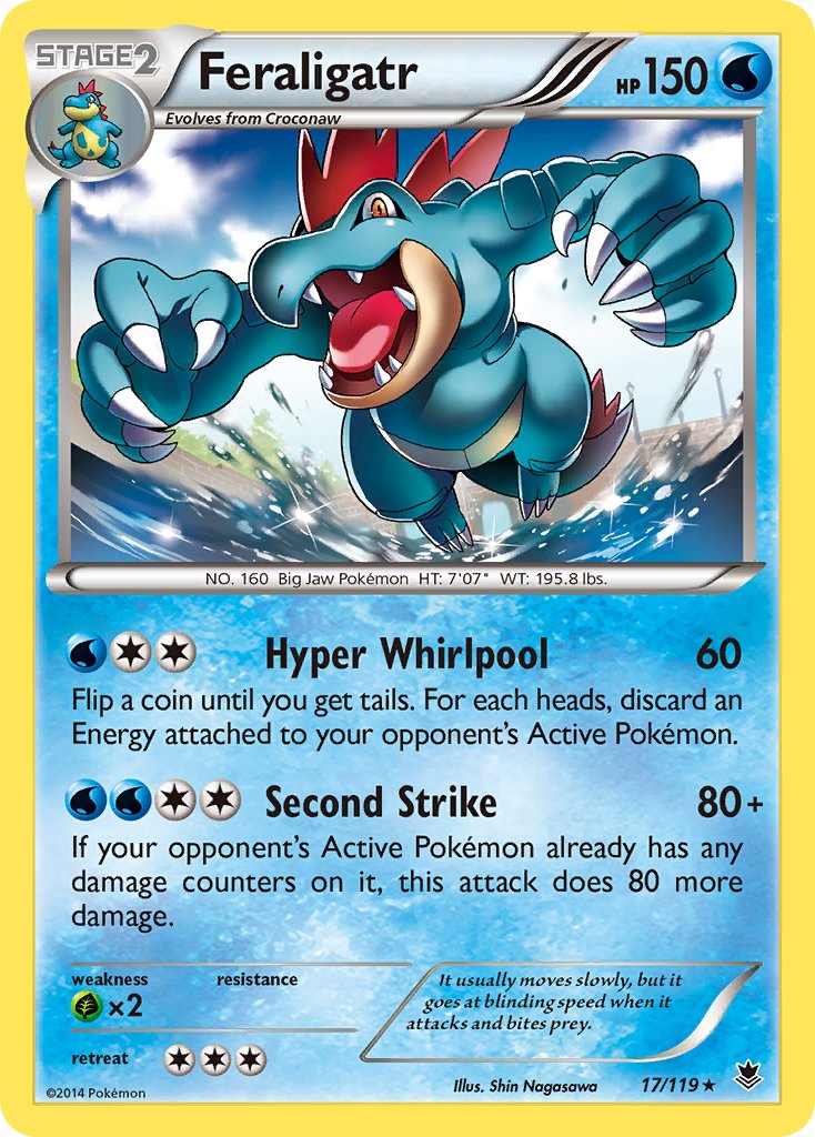 Feraligatr (17/119) (Theme Deck Exclusive) [XY: Phantom Forces] | Black Swamp Games