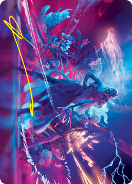 Prismari Command Art Card (Gold-Stamped Signature) [Strixhaven: School of Mages Art Series] | Black Swamp Games