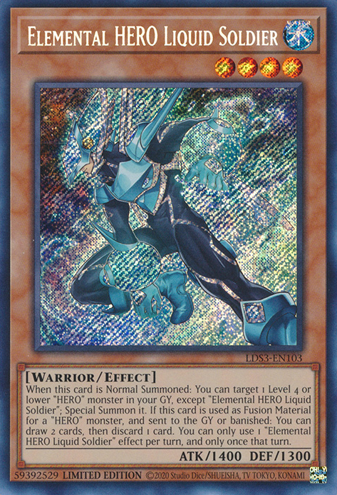 Elemental HERO Liquid Soldier [LDS3-EN103] Secret Rare | Black Swamp Games