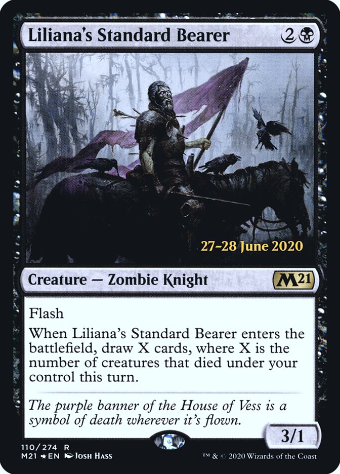 Liliana's Standard Bearer  [Core Set 2021 Prerelease Promos] | Black Swamp Games