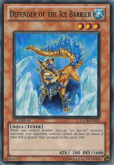 Defender of the Ice Barrier [HA04-EN022] Super Rare | Black Swamp Games