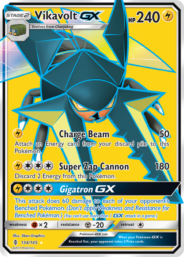 Vikavolt GX (134/145) [Sun & Moon: Guardians Rising] | Black Swamp Games