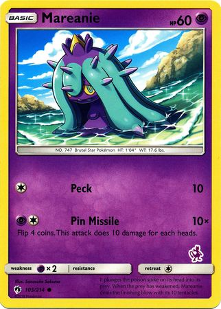 Mareanie (105/214) (Mewtwo Deck) [Battle Academy 2020] | Black Swamp Games