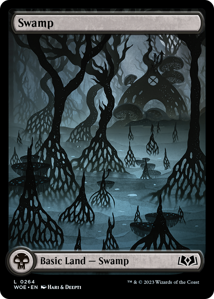 Swamp (264) (Full-Art) [Wilds of Eldraine] | Black Swamp Games