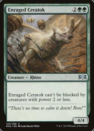 Enraged Ceratok [Ravnica Allegiance] | Black Swamp Games