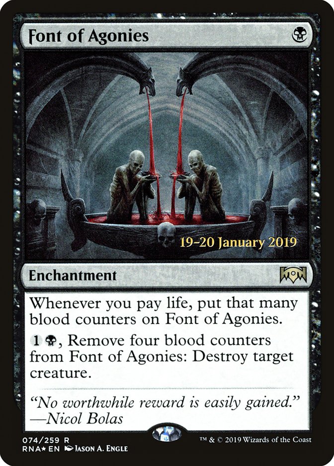 Font of Agonies [Ravnica Allegiance Prerelease Promos] | Black Swamp Games